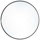 Living and Home Black Frame Nordic Wall Mounted Bathroom Mirror 50cm