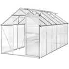 Tectake Greenhouse In Aluminium & Polycarbonate - Large