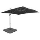 Berkfield Outdoor Umbrella with Portable Base Anthracite