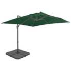 Berkfield Outdoor Umbrella with Portable Base Green
