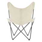 Interiors by Premier Papillon Ivory Butterfly Chair