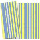 Outsunny Multicoloured Stripe Reversible Outdoor Rug 121 x 182cm
