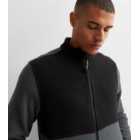 Jack & Jones Indigo Colour Block Fleece Jacket