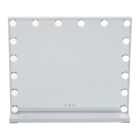 Living and Home LED Lighted White Makeup Vanity Mirror with Smart Sensor Screen