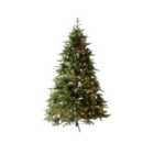 Charles Bentley Luxury 6ft Pre-Lit Faux Nordic Spruce Hinged Christmas Tree
