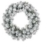 24" Decorative Collection Wreath Snowy