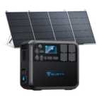 BLUETTI AC200MAX 2200W solar generator with 420W PV420 solar panel,2048Wh LiFePO4 Battery
