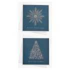 8 Icicle & Tree Christmas Cards, each