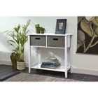 Lloyd Pascal Glade Console With 2 Felt Drawers And Bottom Shelf