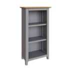 FWStyle Taberno Oak 3 Tier Bookcase - Grey