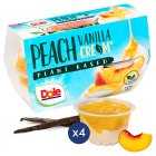 Dole Peach & Plant Based Cream Dessert, 4x123g