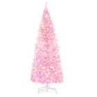 Homcom 5Ft Prelit Pencil Artificial Slim Christmas Tree W/ 408 Tips, 250 Led Lights