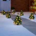 Christmas Tree Path Lights Outdoor Garden Decorations Warm White 90 Flashing LED Christow
