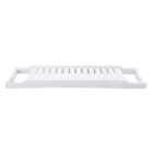 Living and Home Bamboo White Bath Tray