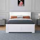 Flintshire Conway 4ft 6 White Four Drawer Storage Bed