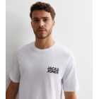 Jack & Jones White Cotton Logo T-Shirt