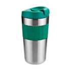 Nutmeg Home Stainless Steel Double Wall With Silicone Wrap Sage Green