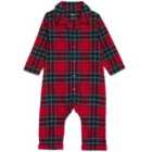 M&S Christmas Check Romper, 0 Months-3 Years, Red