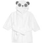 M&S Panda Hooded Robe, Newborn-3 Years, White