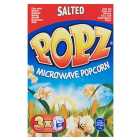 Popz Microwave Popcorn Salted 3 x 90g