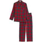 M&S Red Check PJ, 3-12 Years, Red