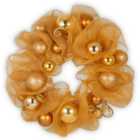 Decorative Collection 24" Wreath Gold Ribbon