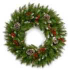 Norfolk Leisure Frosted 18" Wreath with Berries