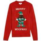 M&S Woof You A Merry Christmas, S-XL, Red