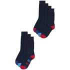 M&S Mens Cool & Fresh Cotton Rich Socks, 7 Pack, Navy