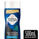 Imperial Leather Sea Minerals and Oakmoss 2 in 1 Hair and Body Wash for Men 500ml