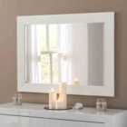 Yearn Wave Framed Mirror White 119X94Cm