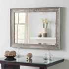 Yearn Rustic Light Grey Framed Mirror 117X91Cm
