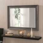 Yearn Rustic Dark Grey Framed Mirror 129X76Cm