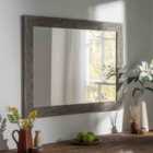 Yearn Grey Simple Framed Mirror 114X89Cm