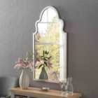 Yearn Moroccan Style Silver Mirror 98(h)x52Cm(w)