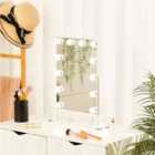 Living and Home Rectangular Hollywood Vanity Makeup Mirror,36.5X47.5Cm