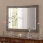Yearn Cobble Stone Framed Mirror Distressed Silver 129X75Cm