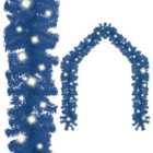 Berkfield Christmas Garland with LED Lights 20 m Blue