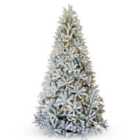 7.5' St. Nicholas Spruce Tree 1000 Warm White LED Lights Hinged Tree