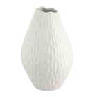 EGLO Malbaie Matt White Textured Ceramic Vase
