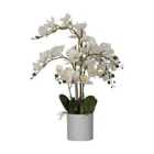 EGLO Hyuga Artificial Orchid Plant With Grey Plastic Pot