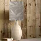 Epona Table Lamp with Silverwood Shade