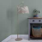 Quintus Floor Lamp with Silverwood Shade