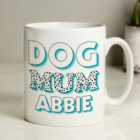 Personalised Dog Mum Spots Mug Blue