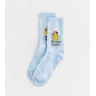 Pale Blue Christmas Quacker Socks