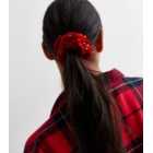 Red Velvet Sequin Scrunchie