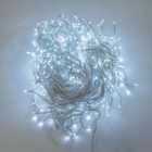 720 White LED Multi-Function Christmas Icicle Lights with Timer