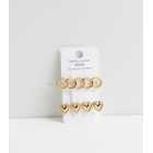 2 Pack Gold Heart and Chain Hair Slides