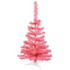 Harbour Housewares - Artificial Fir Christmas Tree - 60cm - Pink