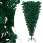 Berkfield Upside-down Artificial Christmas Tree with Stand Green 120 cm